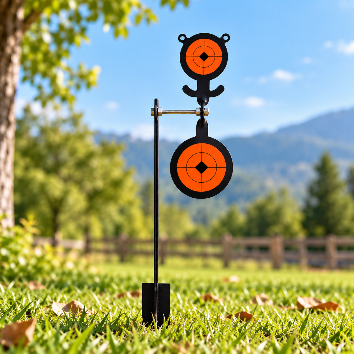Ground-Mounted Auto-Reset Spinning Target