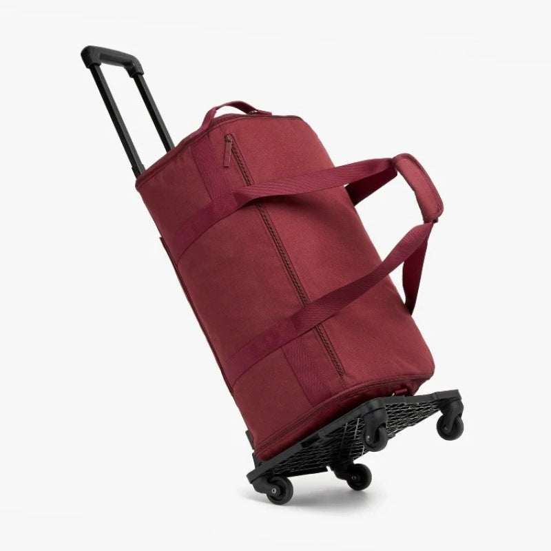π§³ The Ultimate Travel Companion | Large Capacity Travel Duffel Bag with Integrated Trolley Sleeve, Waterproof Over-Night Weekender Luggage Bag β¨