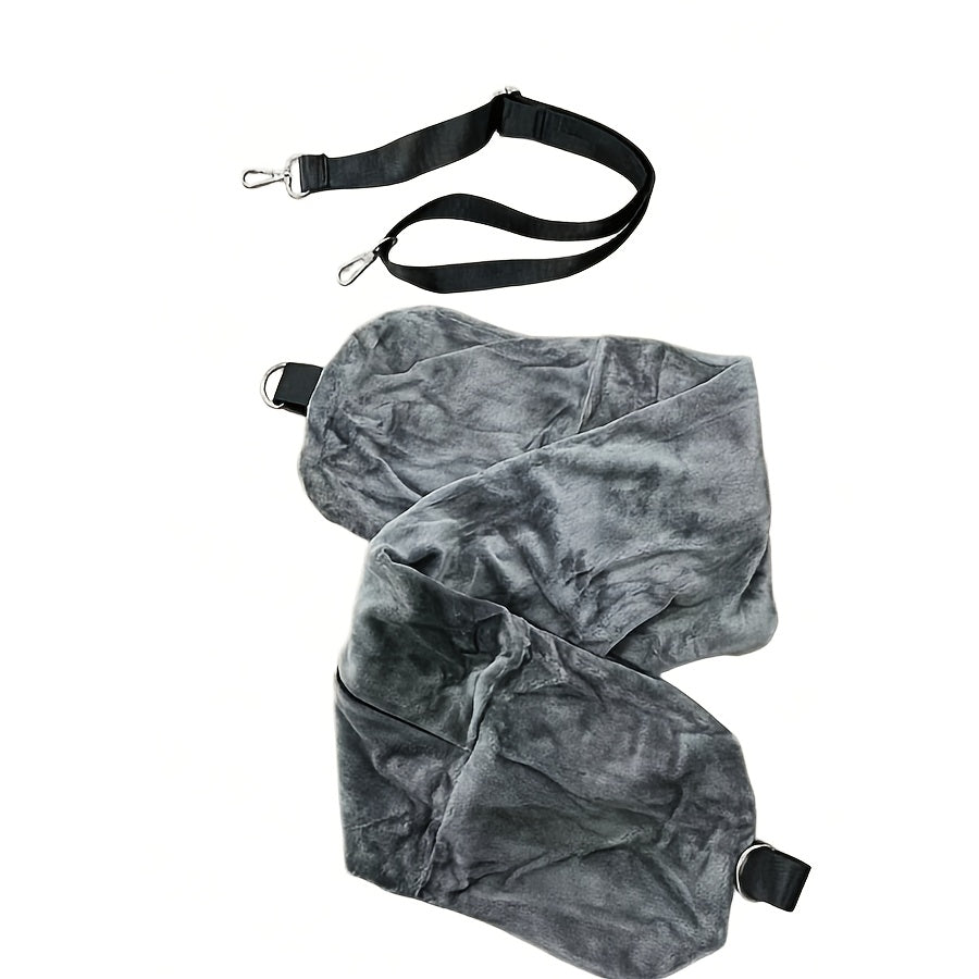 ✈️ Ultimate Airline Hack | Stuffable U-Shaped Travel Pillowcase for Clothing Storage, Soft Velvet Wearable Neck Pillow Luggage Saver ✨