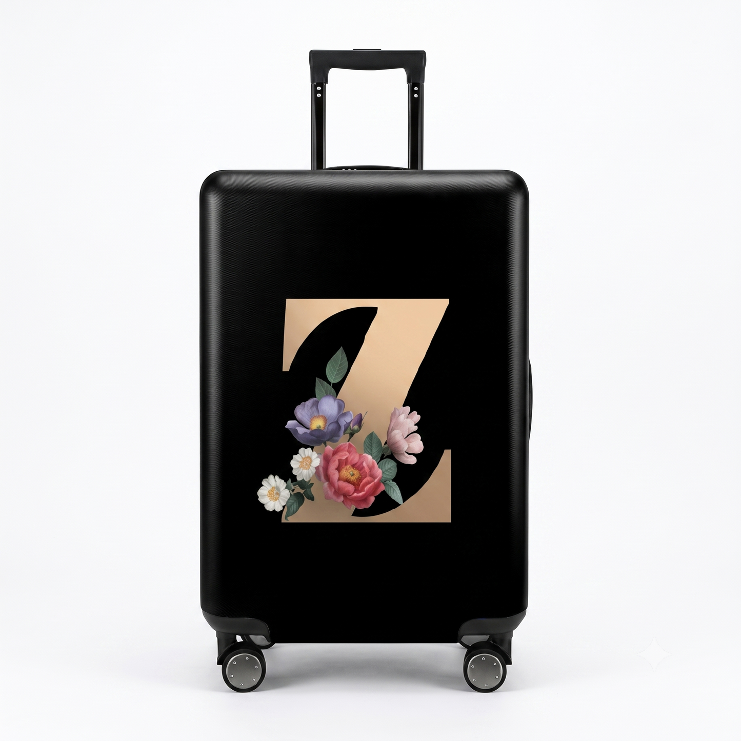 ✈️ Spot Your Bag Instantly | Decorative Alphabet Letter Z High-Elastic Luggage Cover Protector Skin with Concealed Zippers 🧳