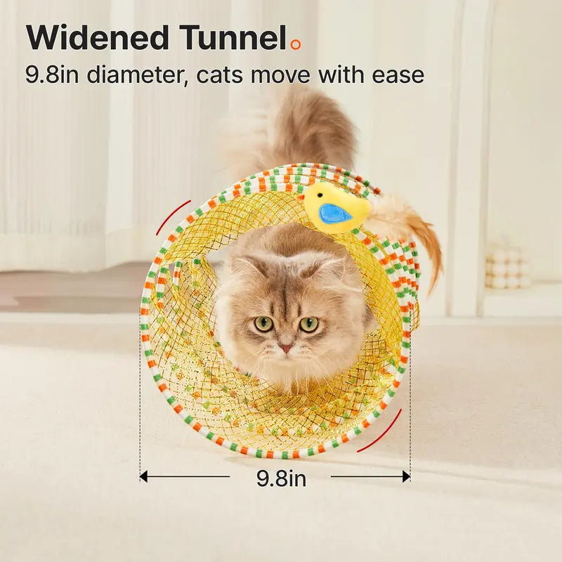 ⚡ The Ultimate Indoor Safari: The Magic 20" Spring-Back Spiral Cat Tunnel That Banishes Boredom Automatically! 🐱🌪️
