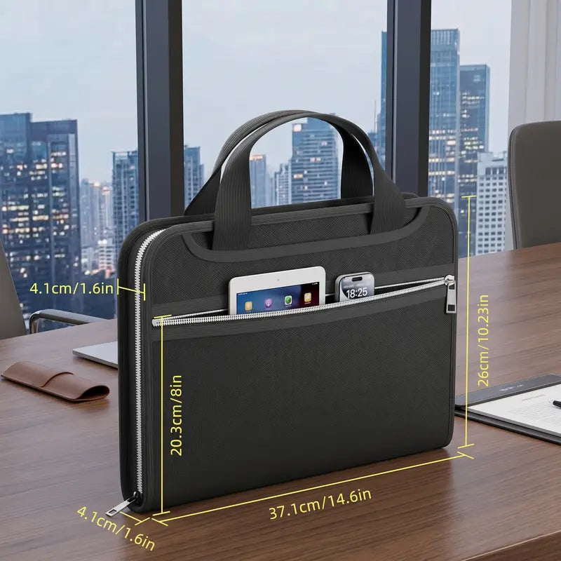 π‘οΈ Asset Safe Haven | Heavy-Duty Fireproof & Waterproof Expanding File Organizer Bag with Portable Handle π