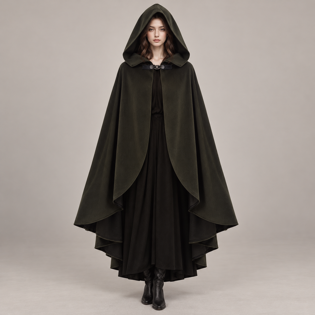 Medieval Gothic Hooded Cloak – Long Cosplay Cape