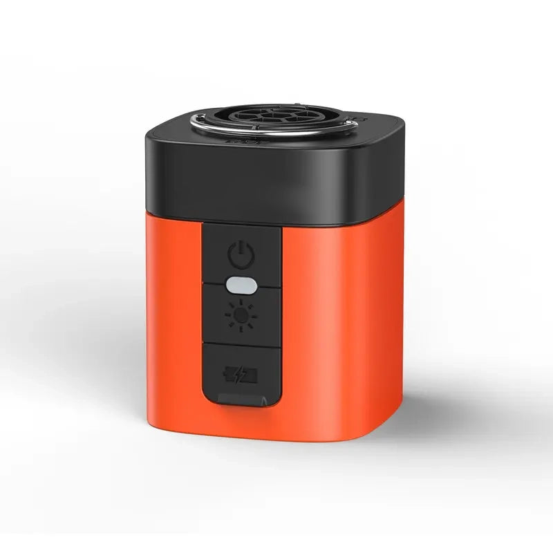 🏕️ The Ultimate Outdoor Essential | Portable Mini Air Pump with Camping LED Light, Fast Rechargeable Inflator/Deflator for Air Mattress & Pool Floats ✨