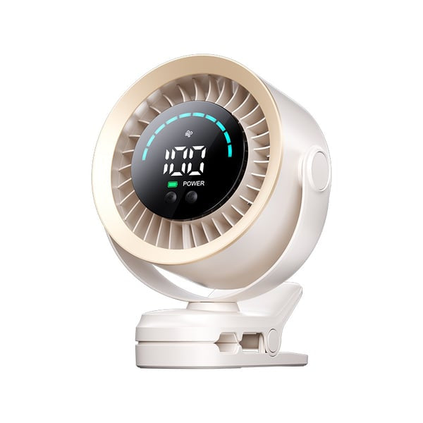 4000mAh Rechargeable Portable Clip on Fan-100-Speed Touch Control