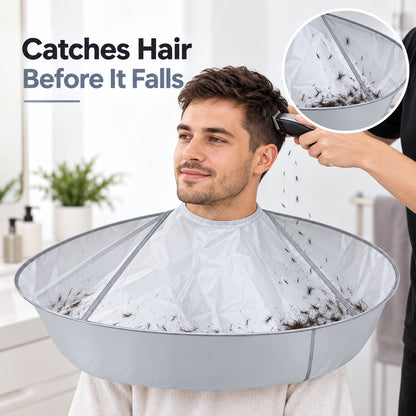 💈Portable Hair Cutting Cape with Wide Hair Catcher