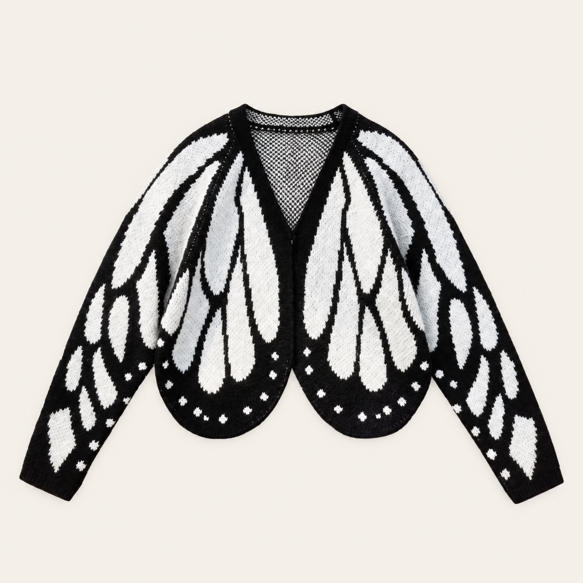 Women's Butterfly Wing Knit Cardigan – Elegant Batwing Sleeve Design
