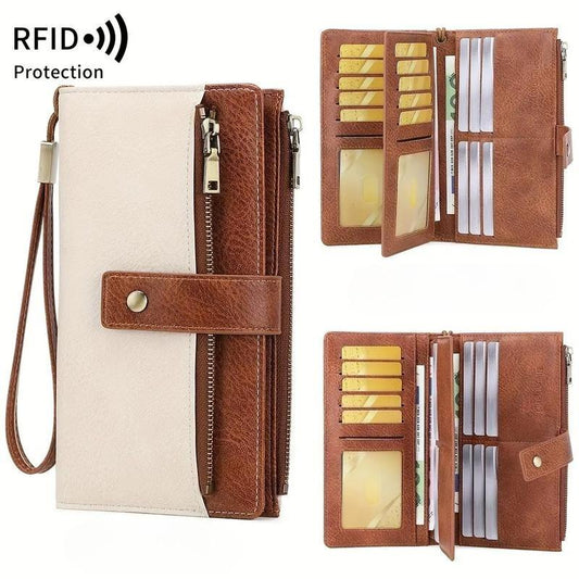 👛 Lock Your Privacy | Limited-Time 49% OFF! Women's RFID Blocking Premium Leather Wallet & Multi-Slot Compact Organizer ✨