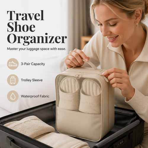 ✨ Space-Saving Travel Shoe Organizer 👟