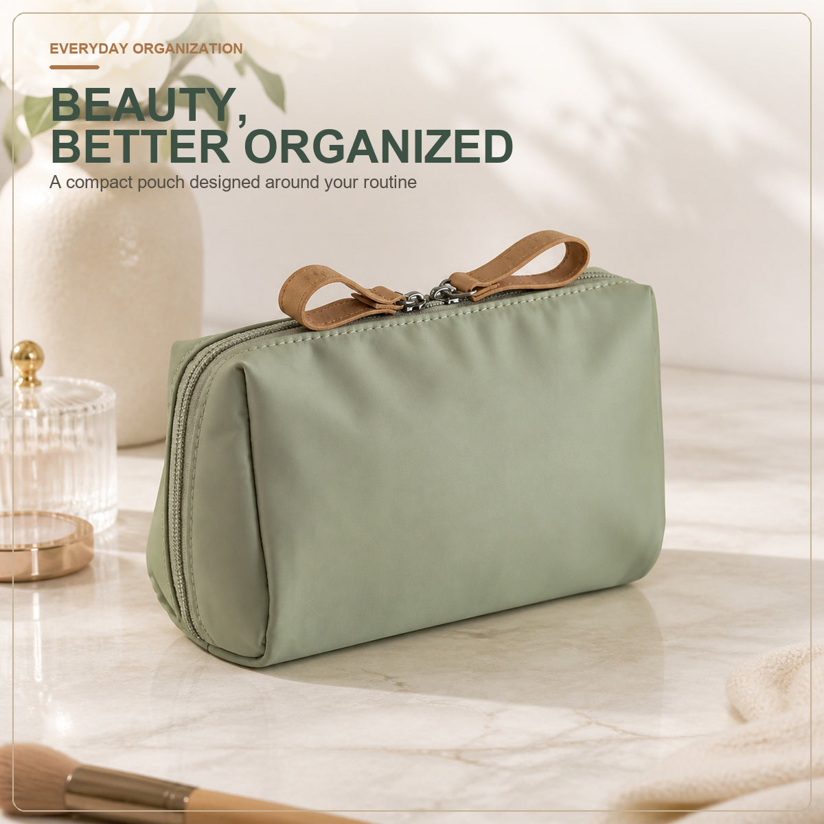 Wide-Open Travel Makeup Bag