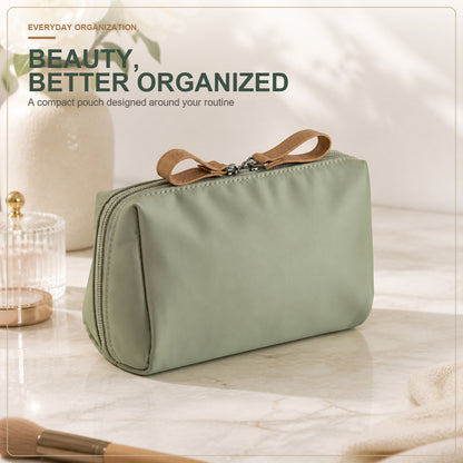 Wide-Open Travel Makeup Bag