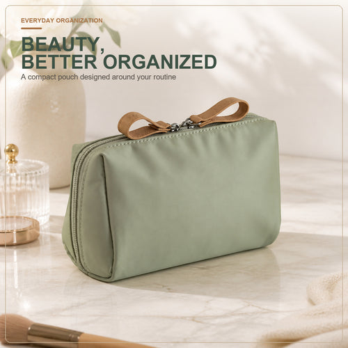 Wide-Open Travel Makeup Bag