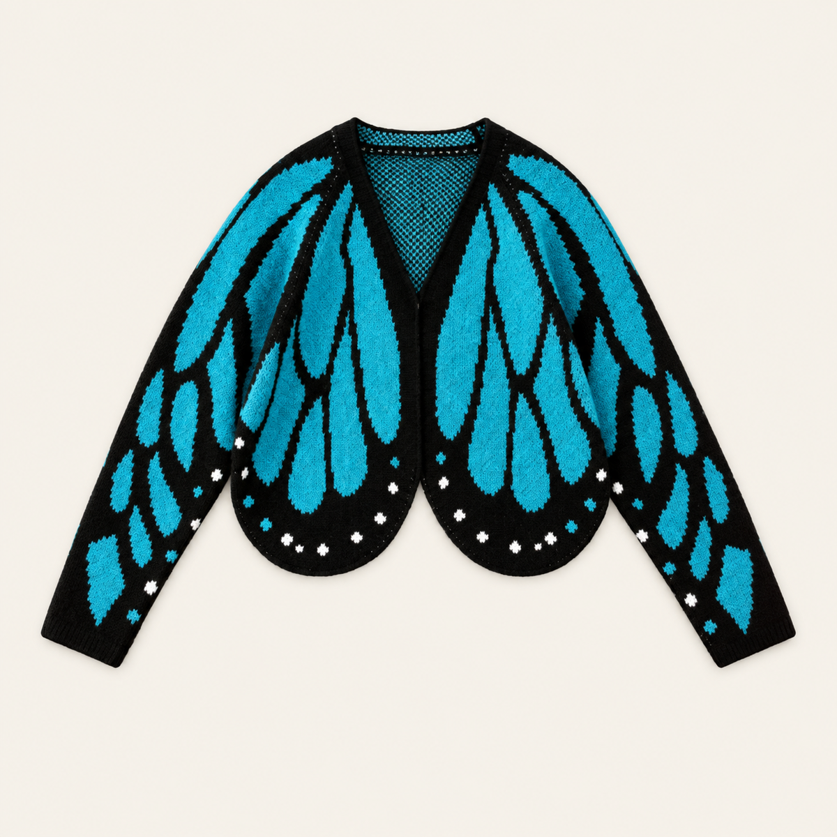Women's Butterfly Wing Knit Cardigan – Elegant Batwing Sleeve Design