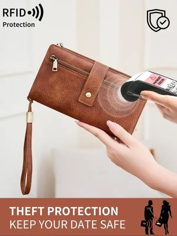 👛 Lock Your Privacy | Limited-Time 49% OFF! Women's RFID Blocking Premium Leather Wallet & Multi-Slot Compact Organizer ✨