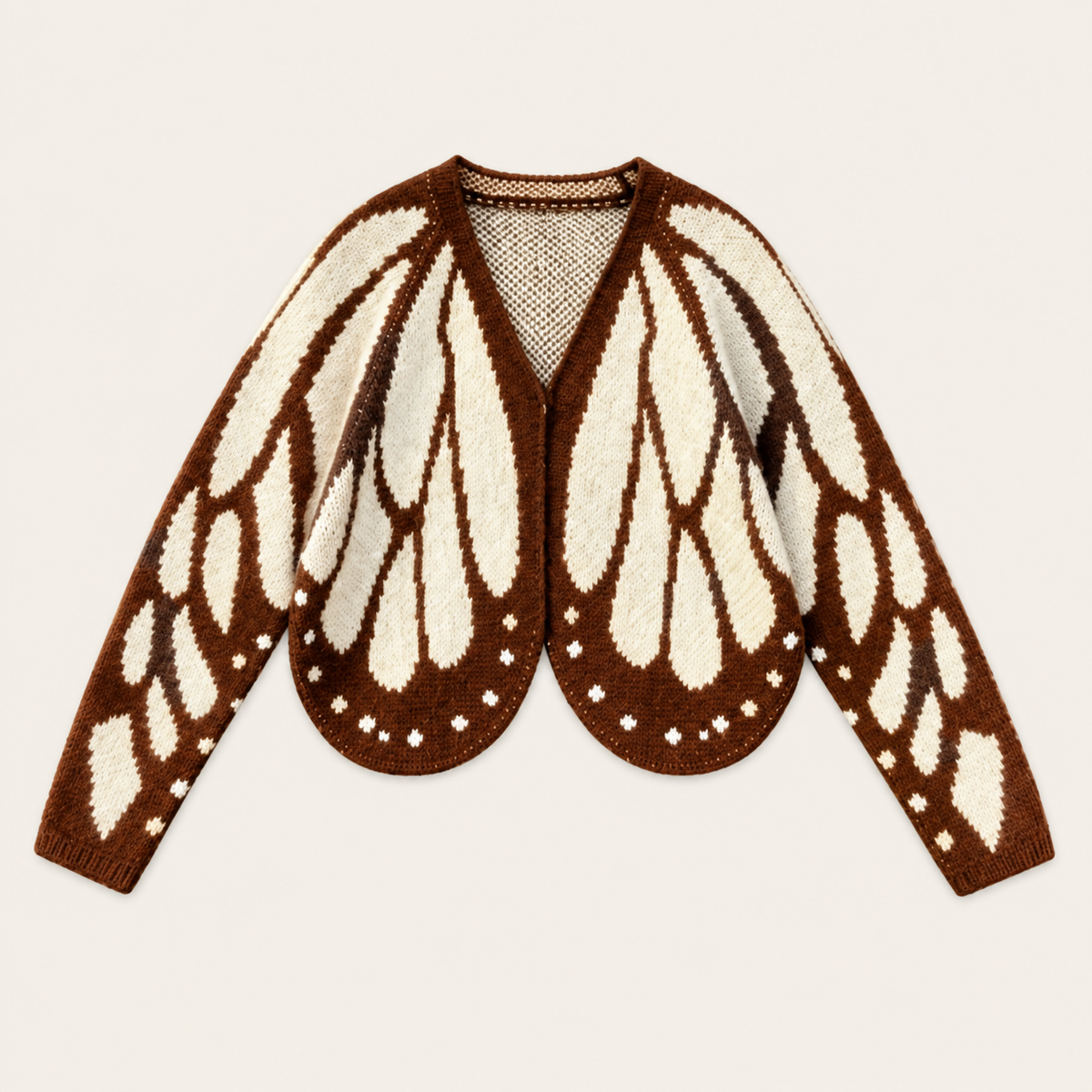 Women's Butterfly Wing Knit Cardigan – Elegant Batwing Sleeve Design