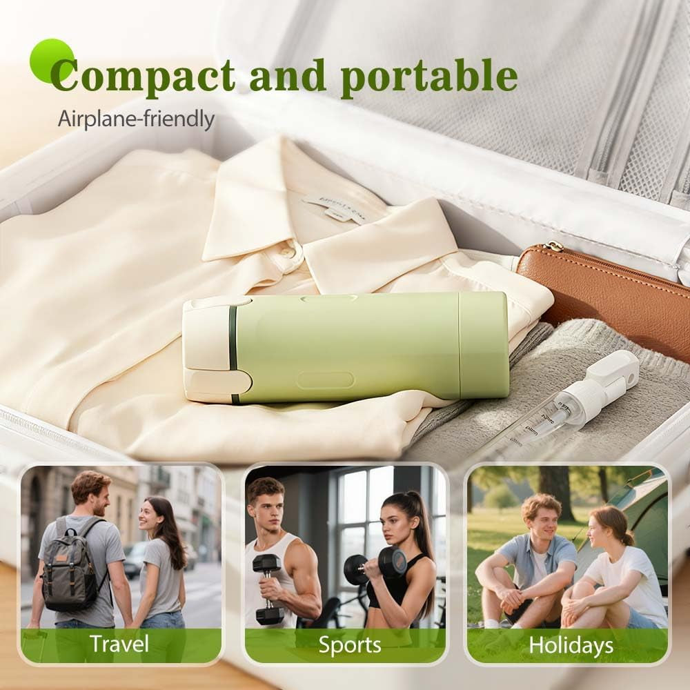 ✈️ Declutter Your Luggage | 4-in-1 Leakproof Travel Dispenser Bottle Set & 360° Rotary Toiletry Lotion Organizer 🧴