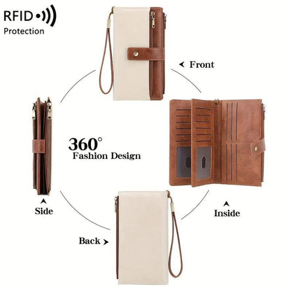 👛 Lock Your Privacy | Limited-Time 49% OFF! Women's RFID Blocking Premium Leather Wallet & Multi-Slot Compact Organizer ✨
