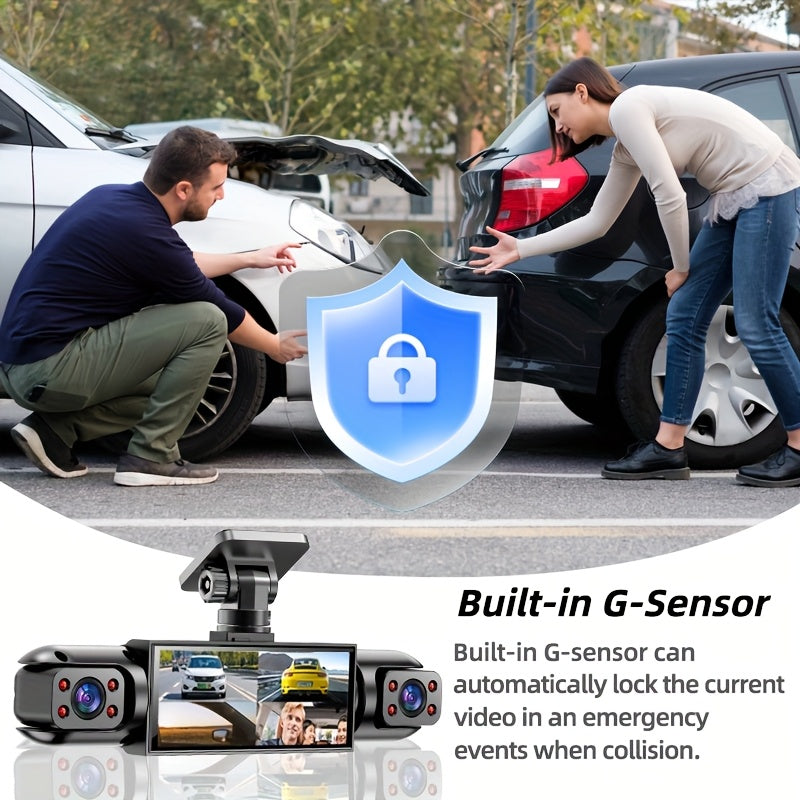 🚔 360° Court-Admissible Proof: The 3/4-Lens Panoramic Dash Cam That Eliminates Every Blind Spot! 🛡️👁️