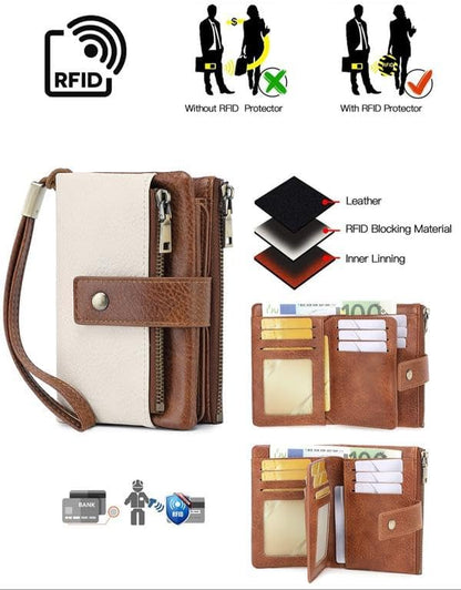 👛 Lock Your Privacy | Limited-Time 49% OFF! Women's RFID Blocking Premium Leather Wallet & Multi-Slot Compact Organizer ✨
