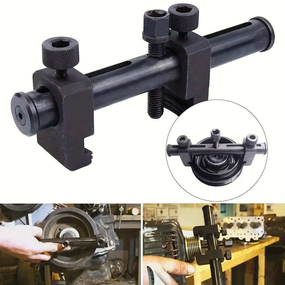 🔧 Master Your Repair | Adjustable Crankshaft & Power Steering Pump Pulley Removal Tool Set with Ratchet Wrench 🚗