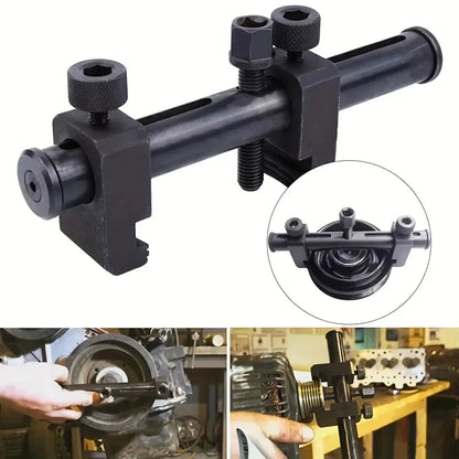 🔧 Master Your Repair | Adjustable Crankshaft & Power Steering Pump Pulley Removal Tool Set with Ratchet Wrench 🚗