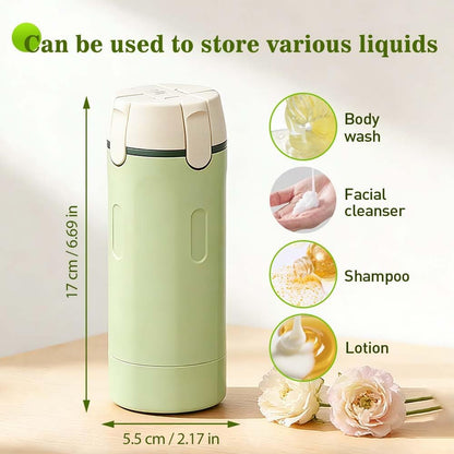 ✈️ Declutter Your Luggage | 4-in-1 Leakproof Travel Dispenser Bottle Set & 360° Rotary Toiletry Lotion Organizer 🧴