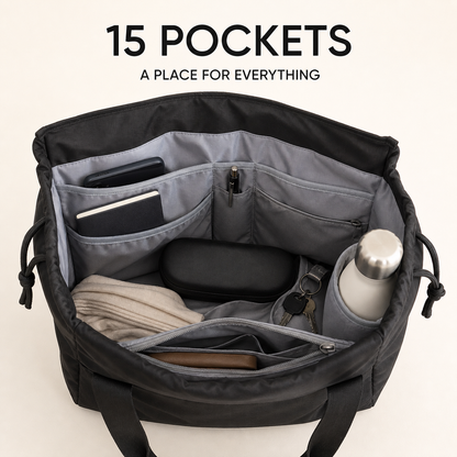 ✨3-in-1 Convertible Everyday Bag – Lightweight 15-Pocket Tote & Backpack🎒
