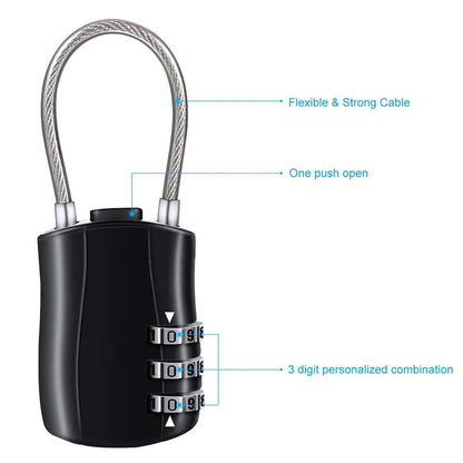 🔒 TSA-Approved 3-Digit Luggage Lock ✈️