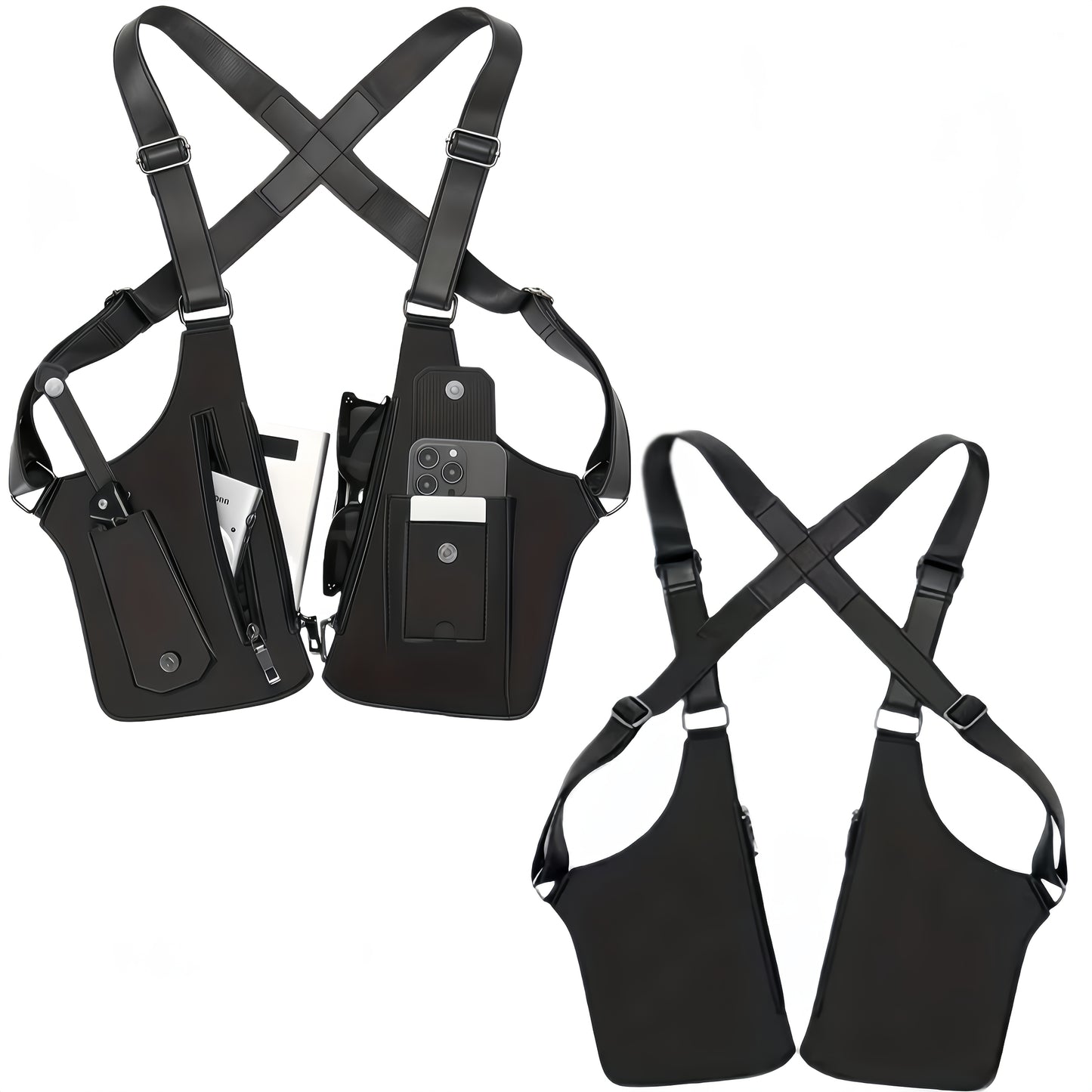🚴 Men's Vintage Chest Rig Vest Bag