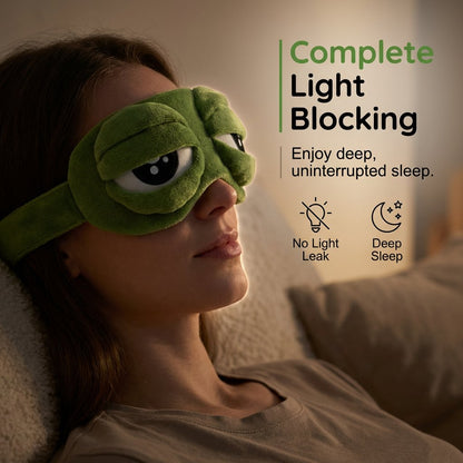 🔥LAST DAY 50% OFF🐸 3D Cute Frog Sleep Mask