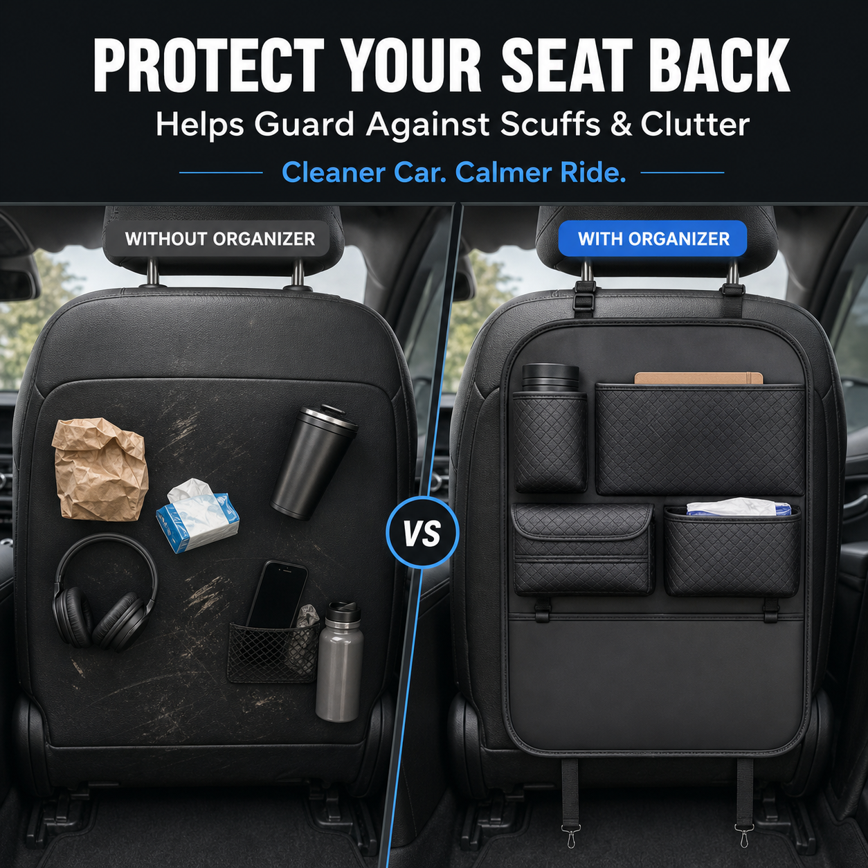 Multi-Pocket Car Backseat Organizer