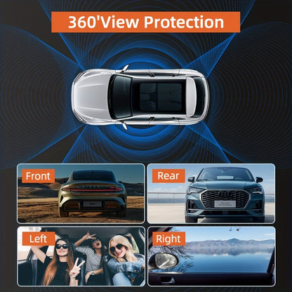 🚔 360° Court-Admissible Proof: The 3/4-Lens Panoramic Dash Cam That Eliminates Every Blind Spot! 🛡️👁️