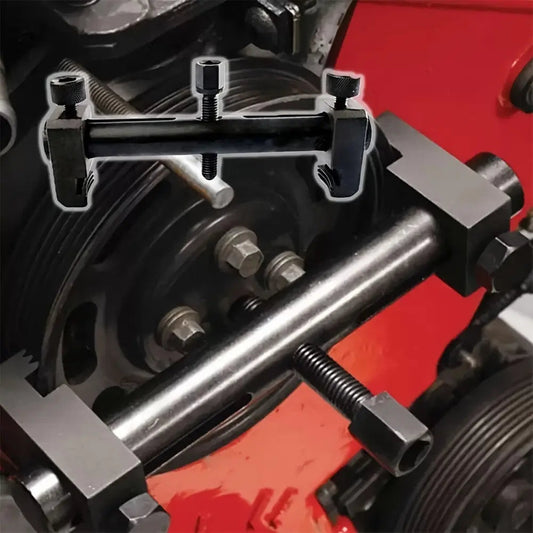 🔧 Master Your Repair | Adjustable Crankshaft & Power Steering Pump Pulley Removal Tool Set with Ratchet Wrench 🚗