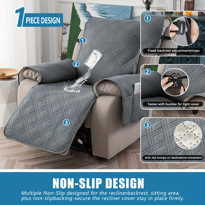 🛋️ Zero Spills, Zero Scratches: Protect Your Expensive Recliner with the 100% Waterproof, Non-Slip Shield! 🐾🍷