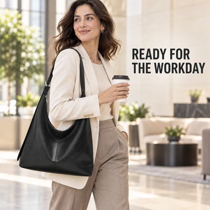 Women’s PU Leather Shoulder Bag – Spacious Everyday Crossbody Purse