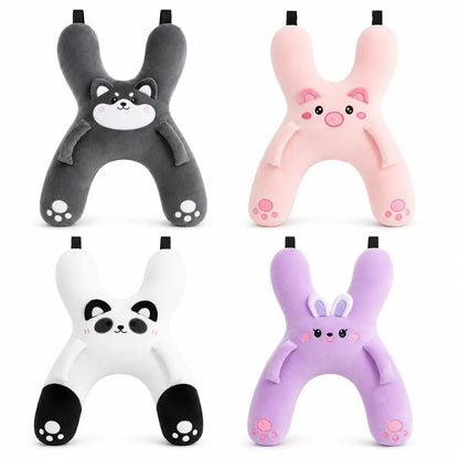 🐷 Cozy Car Neck Pillow for Kids 💖