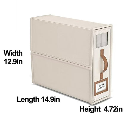 🛏️✨Foldable Sheet Storage Set – Keep Your Bedding Organized and Neat