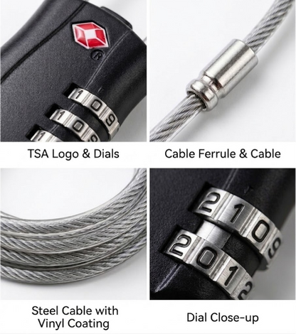 🔒 TSA-Approved 3-Digit Luggage Lock ✈️