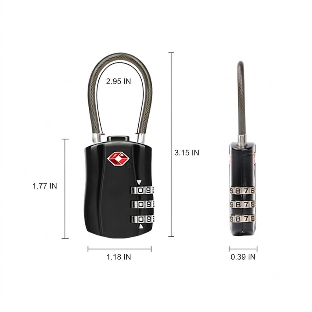 🔒 TSA-Approved 3-Digit Luggage Lock ✈️