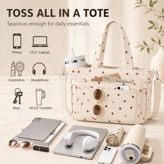 👜 Chic & Spacious Daily Tote Bag | Minimalist Leather Shoulder Bag for Women ✨