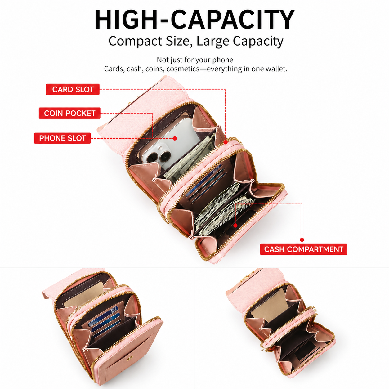 ✨ 2026 Trendy Touchscreen Crossbody Phone Wallet 📱👜