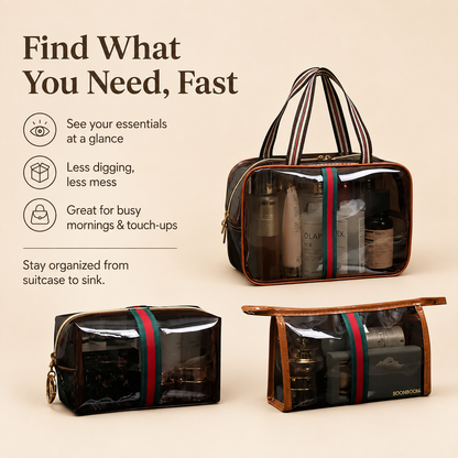 👜 3-Piece Vintage Vanity Bag Set ✨✈️