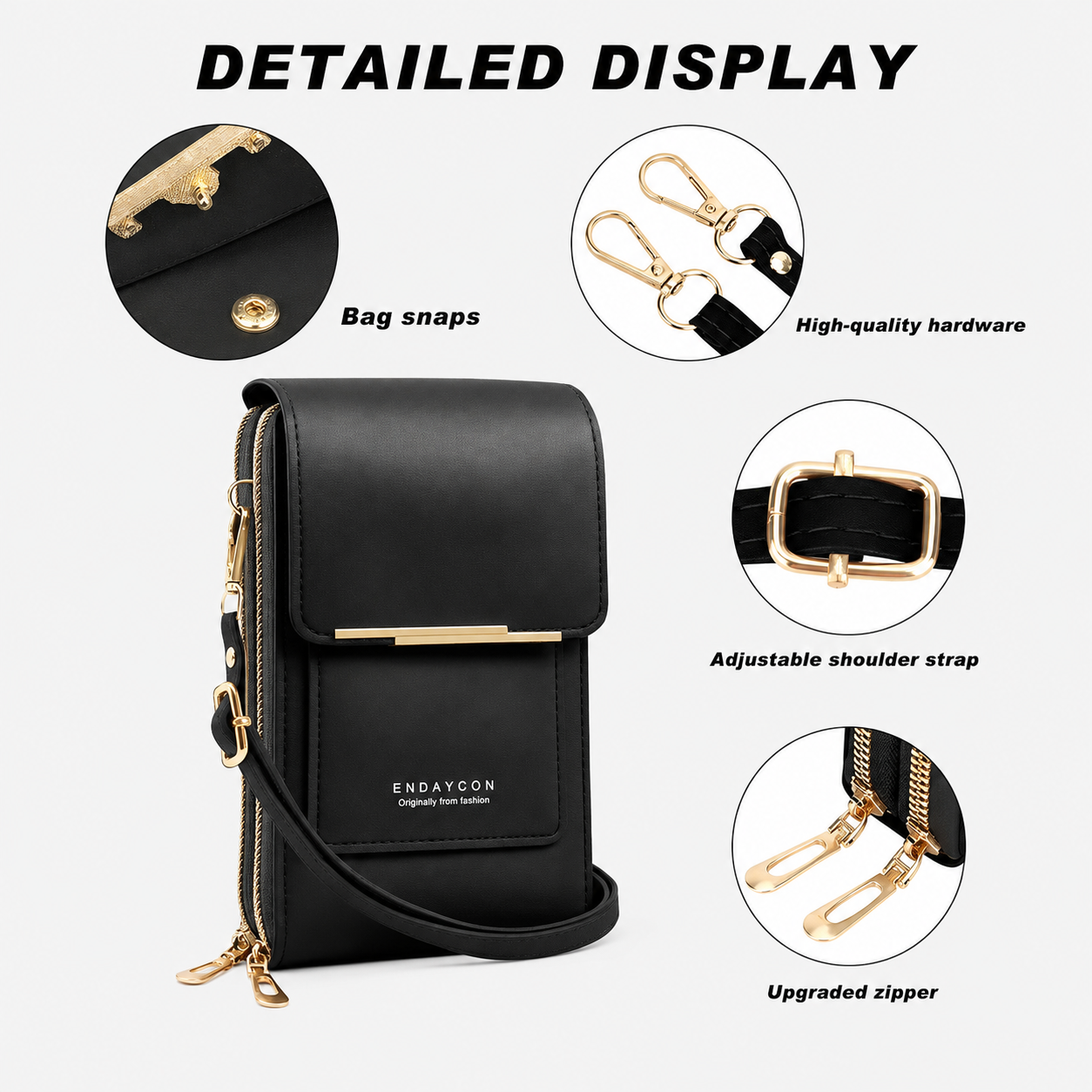 ✨ 2026 Trendy Touchscreen Crossbody Phone Wallet 📱👜