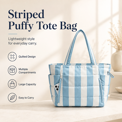 ✨Quilted Multi-Compartment Travel Tote 👜✈️