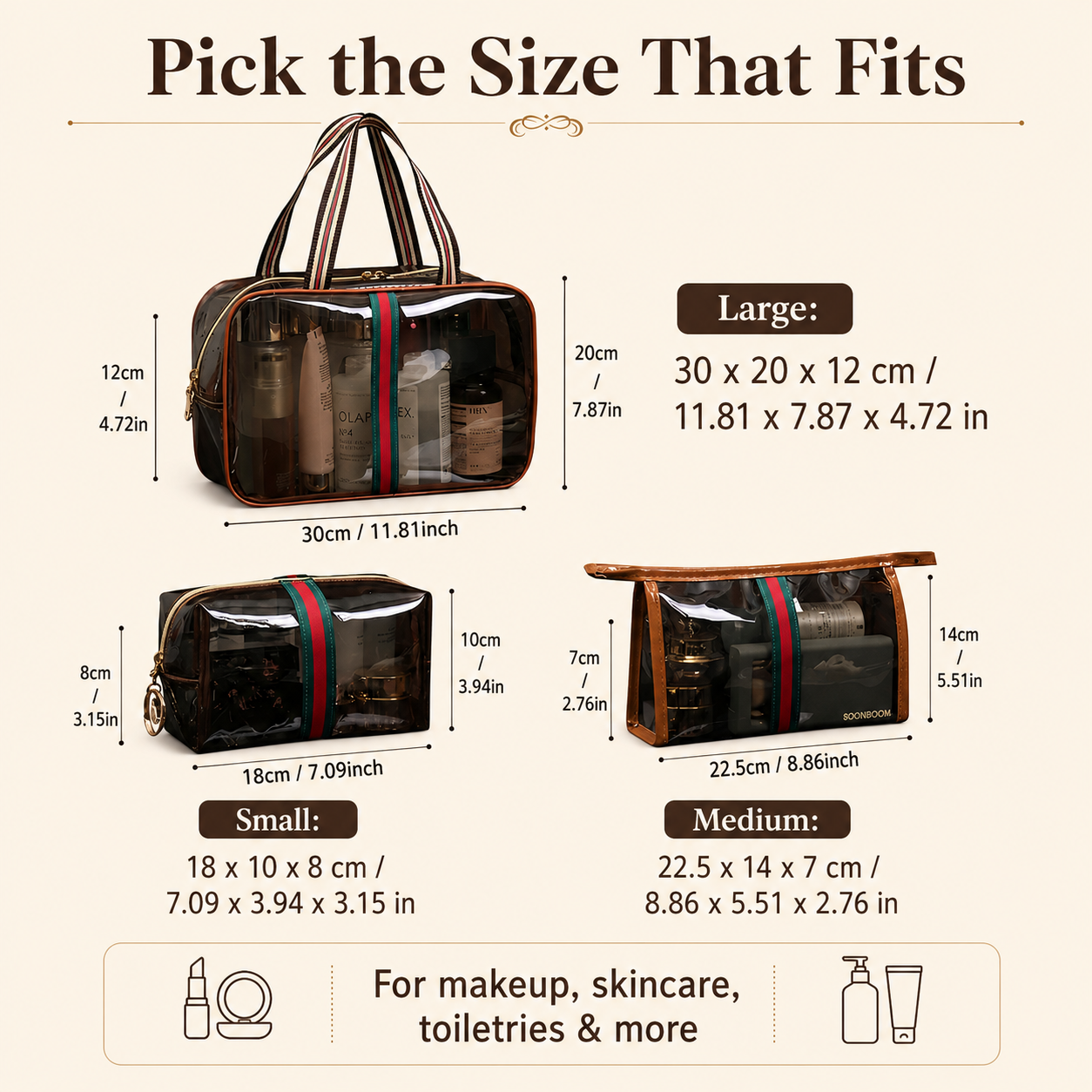 👜 3-Piece Vintage Vanity Bag Set ✨✈️