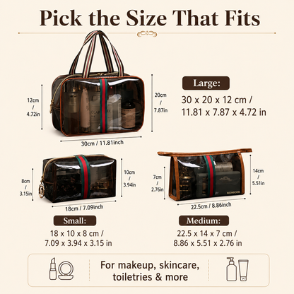 👜 3-Piece Vintage Vanity Bag Set ✨✈️