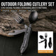 🥄 4-in-1 Folding Camping Utensil Set 🏕️