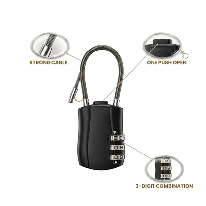 🔒 TSA-Approved 3-Digit Luggage Lock ✈️