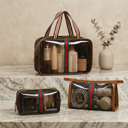 👜 3-Piece Vintage Vanity Bag Set ✨✈️