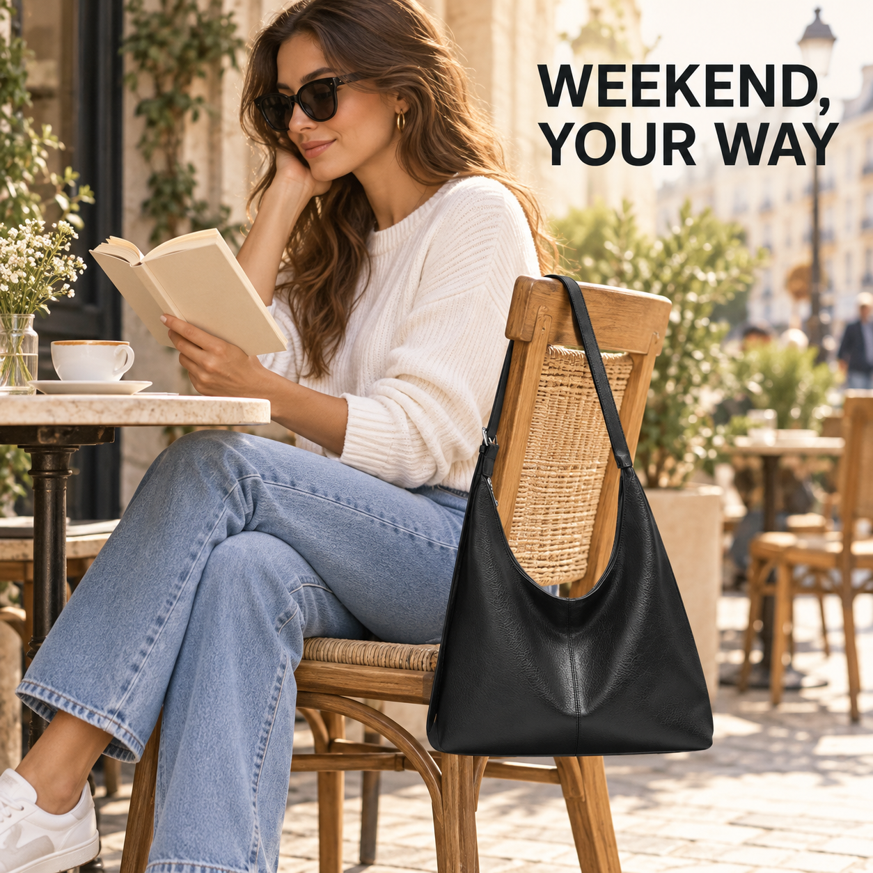 Women’s PU Leather Shoulder Bag – Spacious Everyday Crossbody Purse